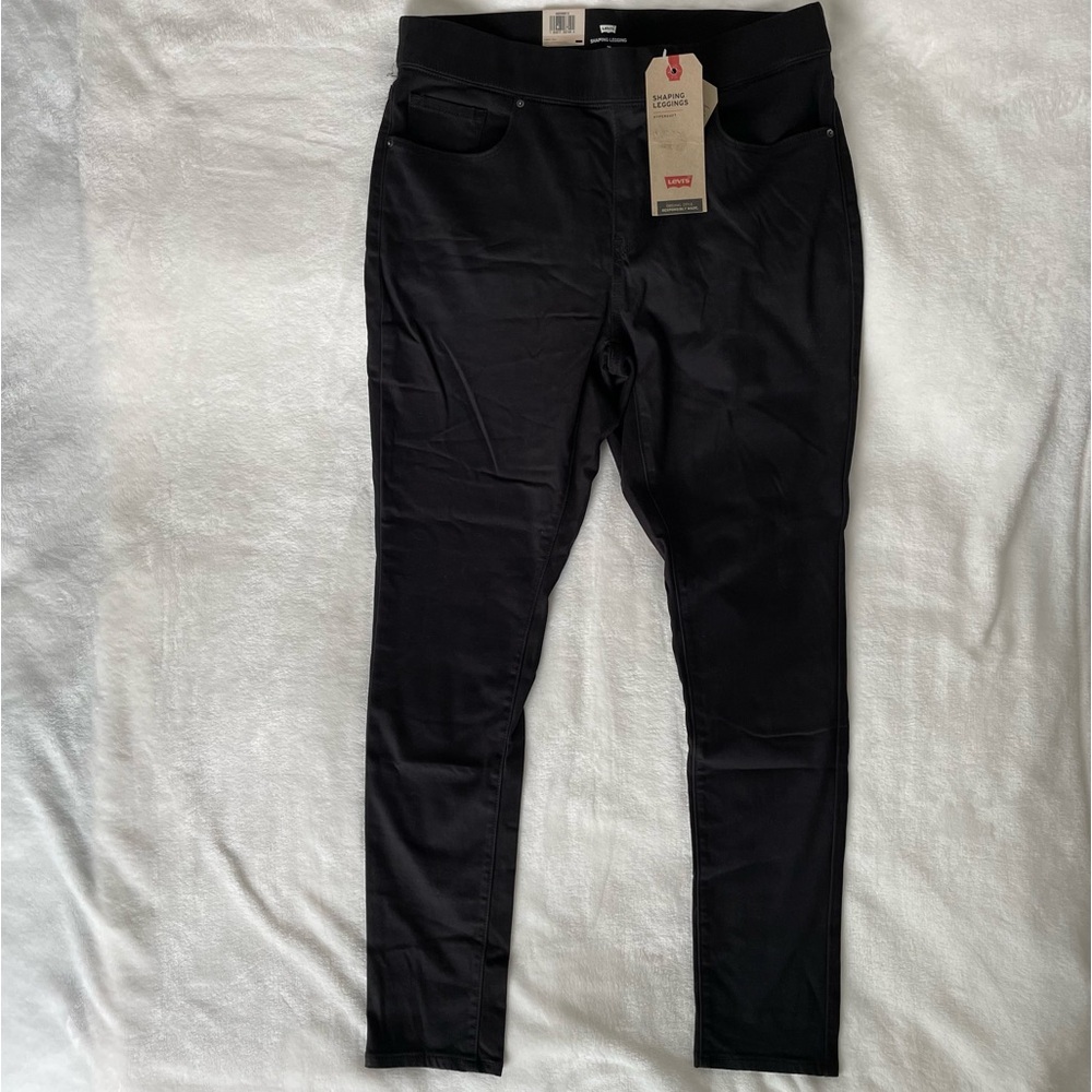 Levi’s NEW Women’s sculpt shaping black leggings jeggings jeans 12 medium BNWT